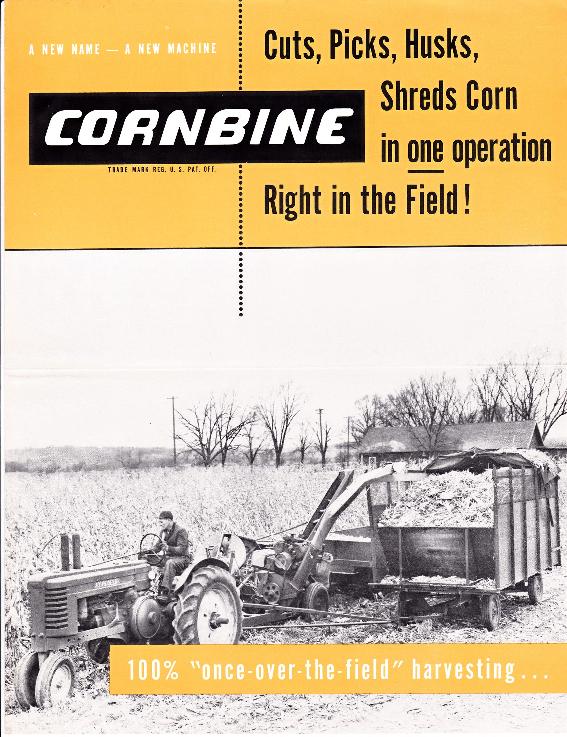 The Rosenthal company of Milwaukee had an unusual design called the Cornbine. Pictured is a brochure from 1950.