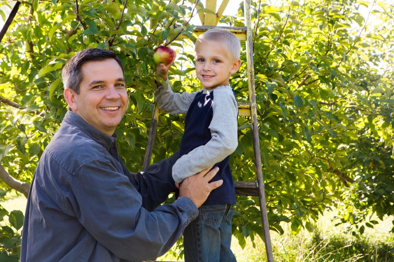 Being active outdoors is seen as a safe activity right now, and visiting an apple orchard is a safe way to spend time with family and close friends while not being cooped up inside,